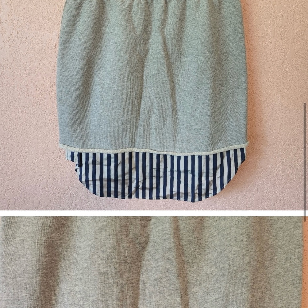 Alexander Wang Layer Striped Pull On Elastic Waist Skirt View 5
